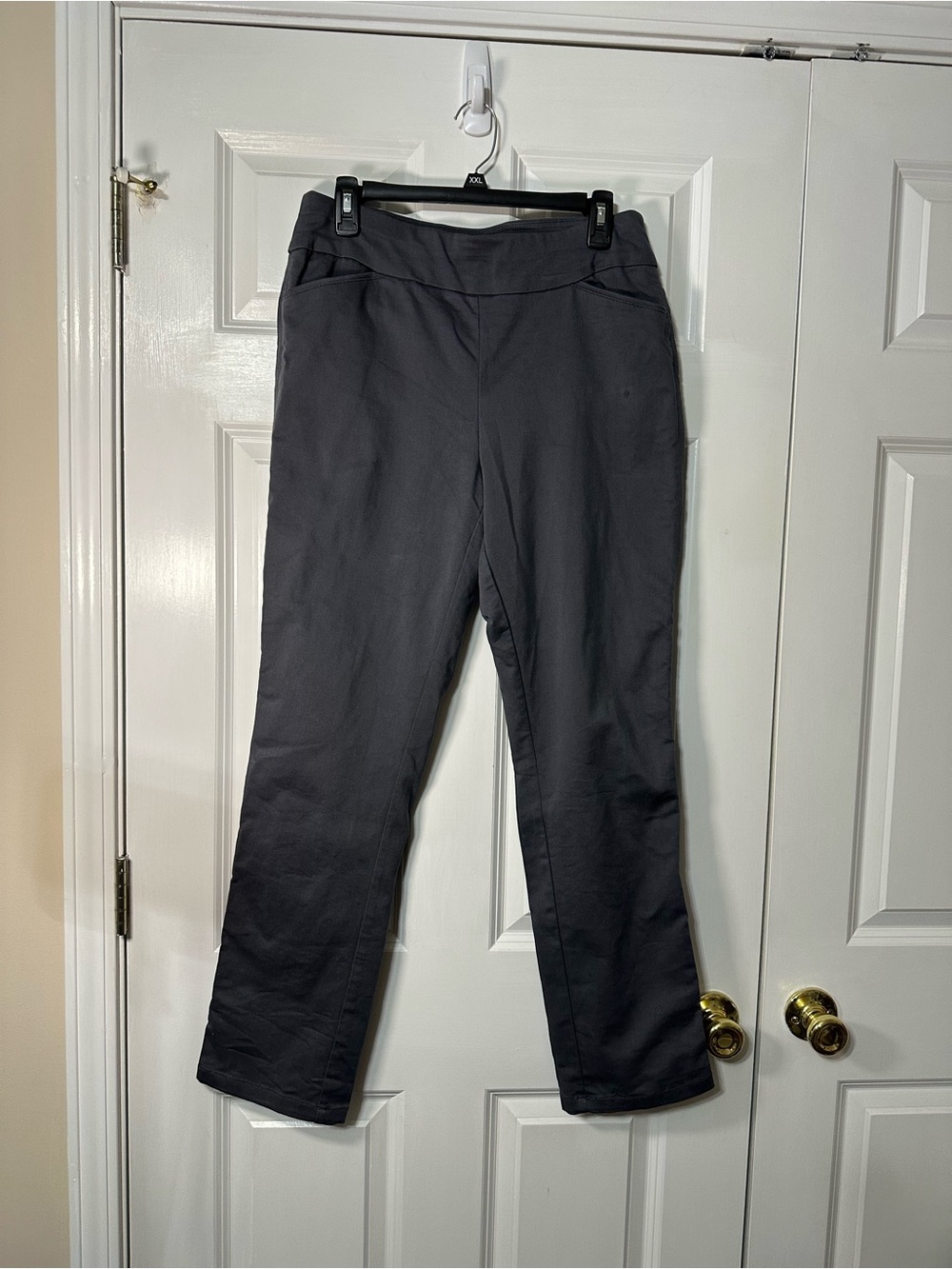 croft & barrow Charcoal Straight-Leg Pants